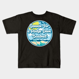 Gannin for a plodge doon Beadnell - Going for a paddle in the sea at Beadnell Kids T-Shirt